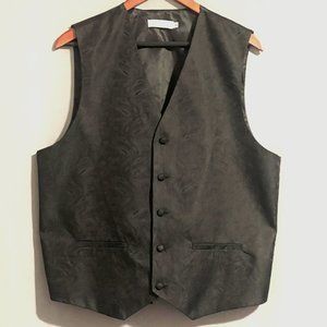 Pierre Cardin Men's Black Paisley Size M